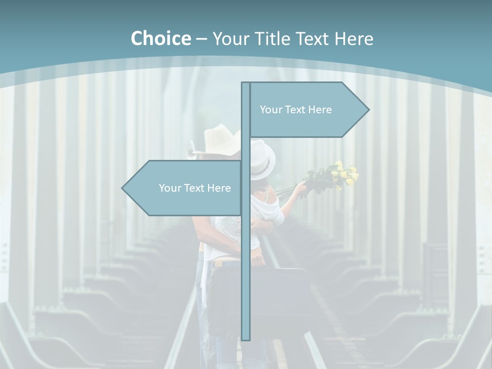 Concept Female Roses PowerPoint Template