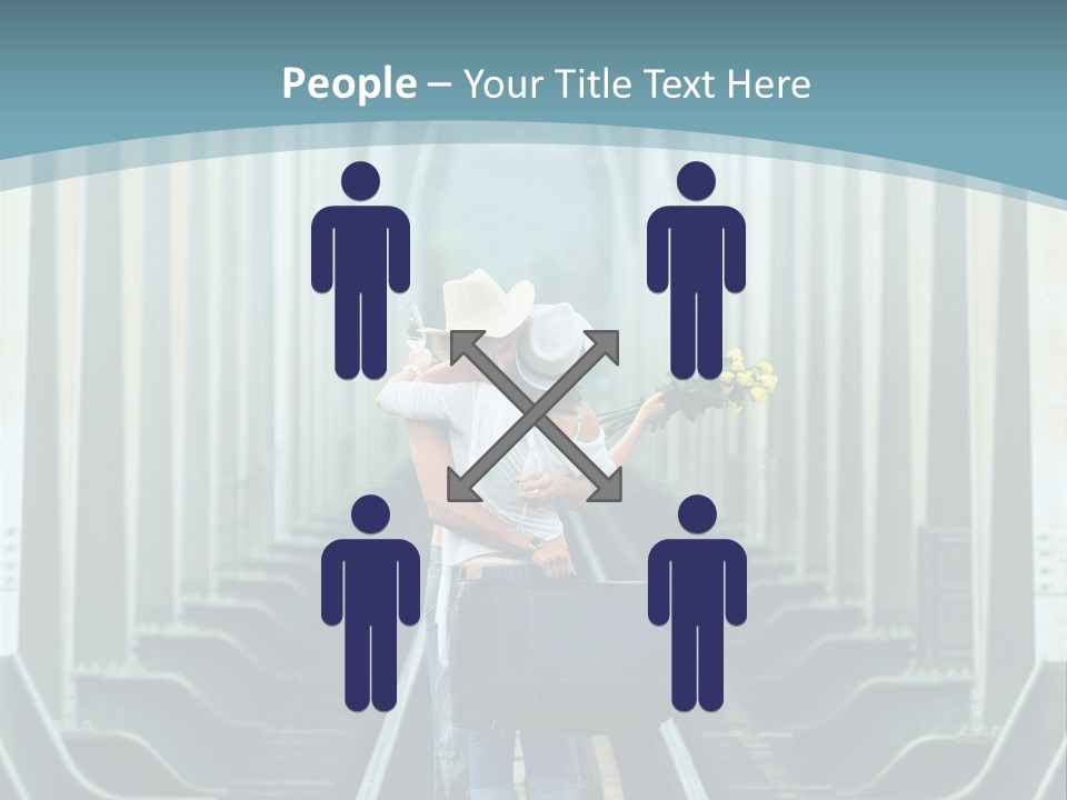 Concept Female Roses PowerPoint Template