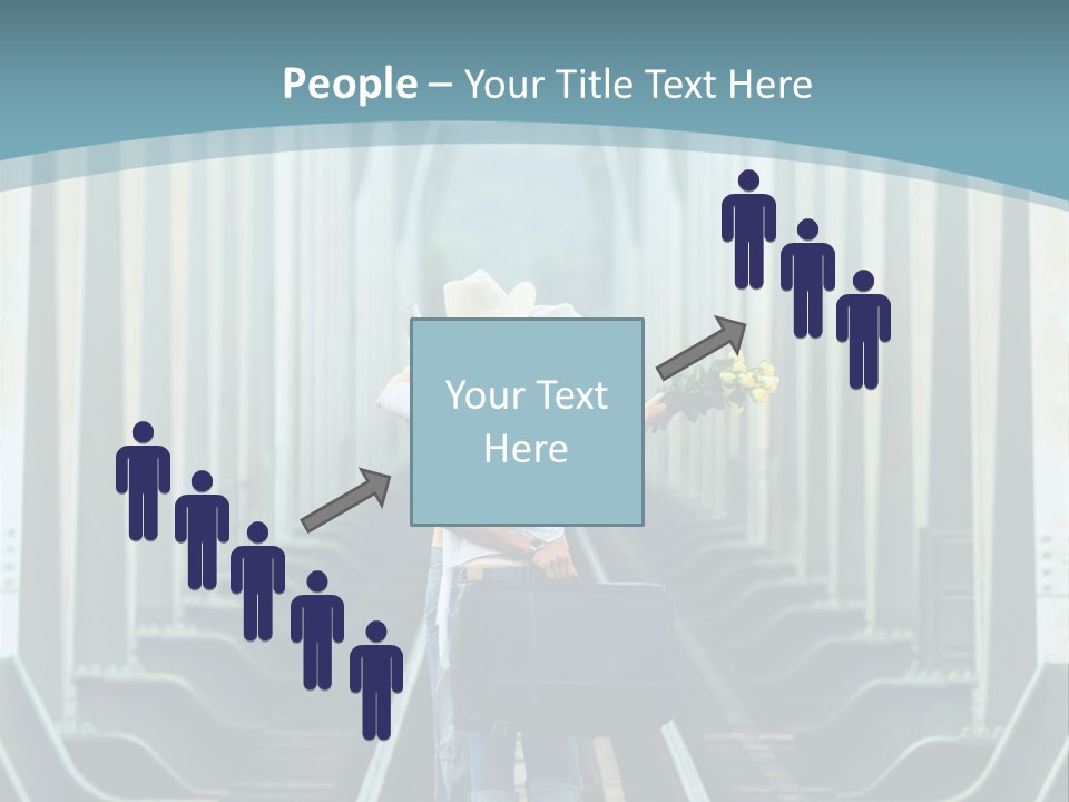 Concept Female Roses PowerPoint Template