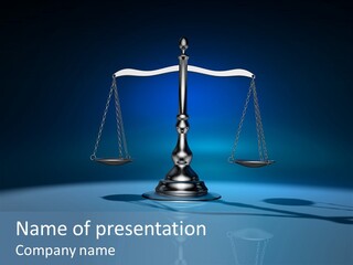 Scale Brass Honesty PowerPoint Template