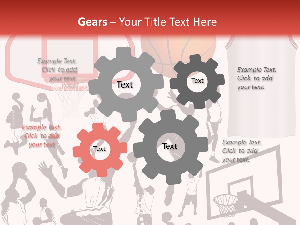 Leaping Uniform Gear PowerPoint Template