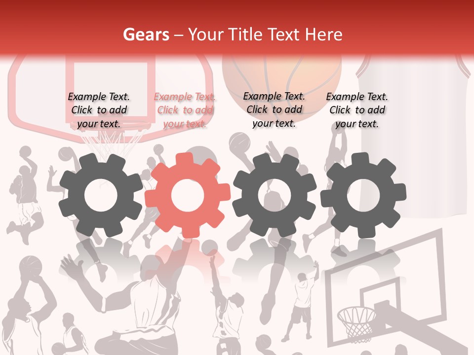 Leaping Uniform Gear PowerPoint Template