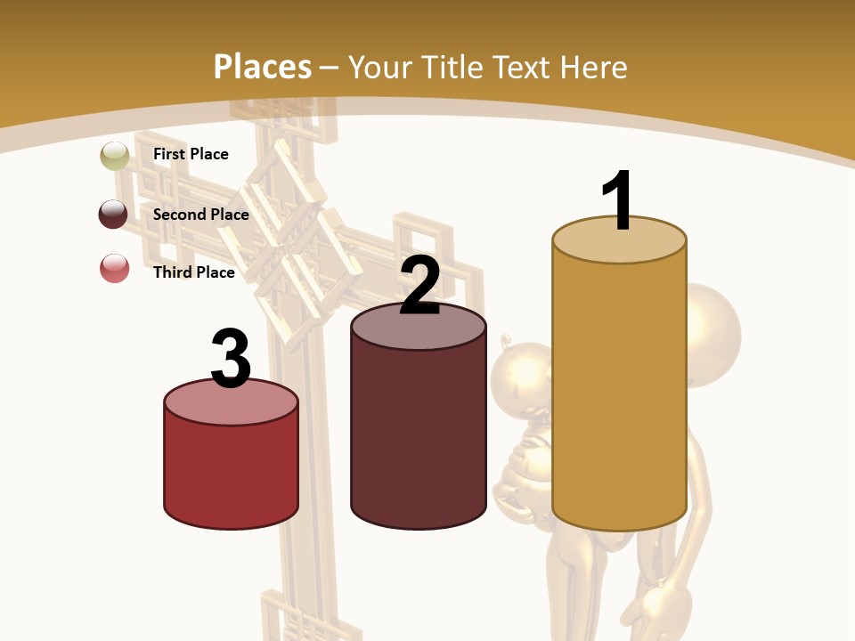 Person Gold Together PowerPoint Template