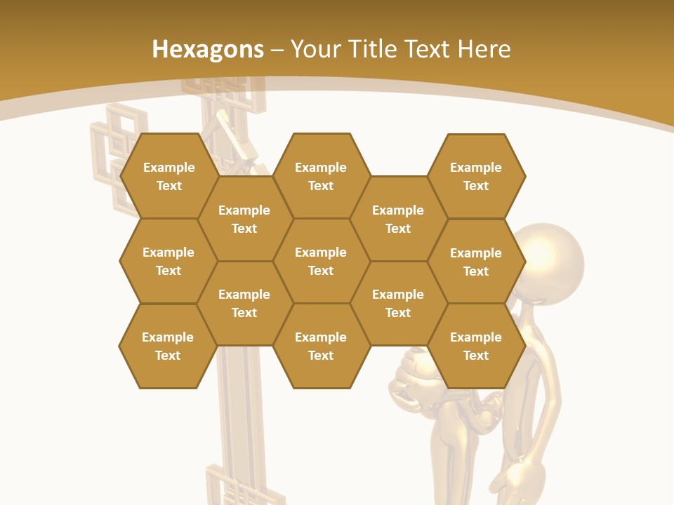 Person Gold Together PowerPoint Template