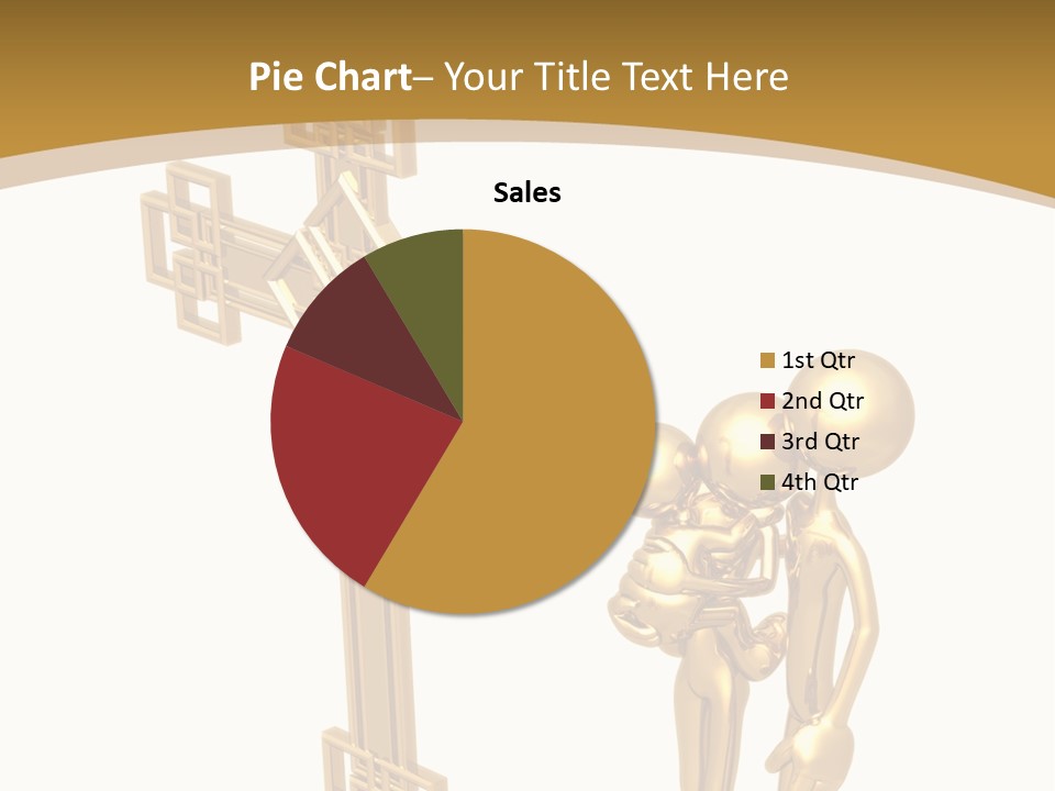 Person Gold Together PowerPoint Template