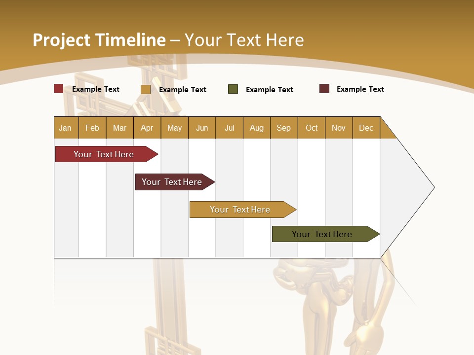 Person Gold Together PowerPoint Template