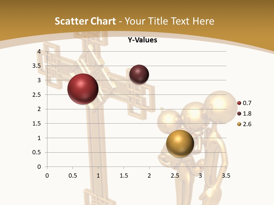 Person Gold Together PowerPoint Template