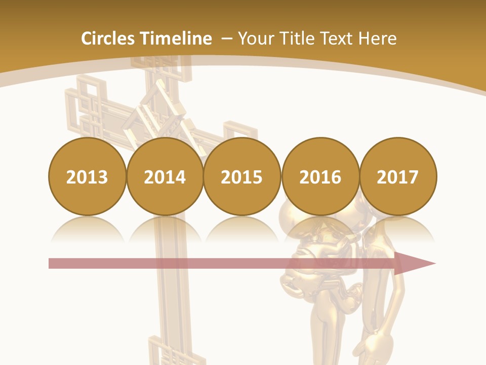 Person Gold Together PowerPoint Template