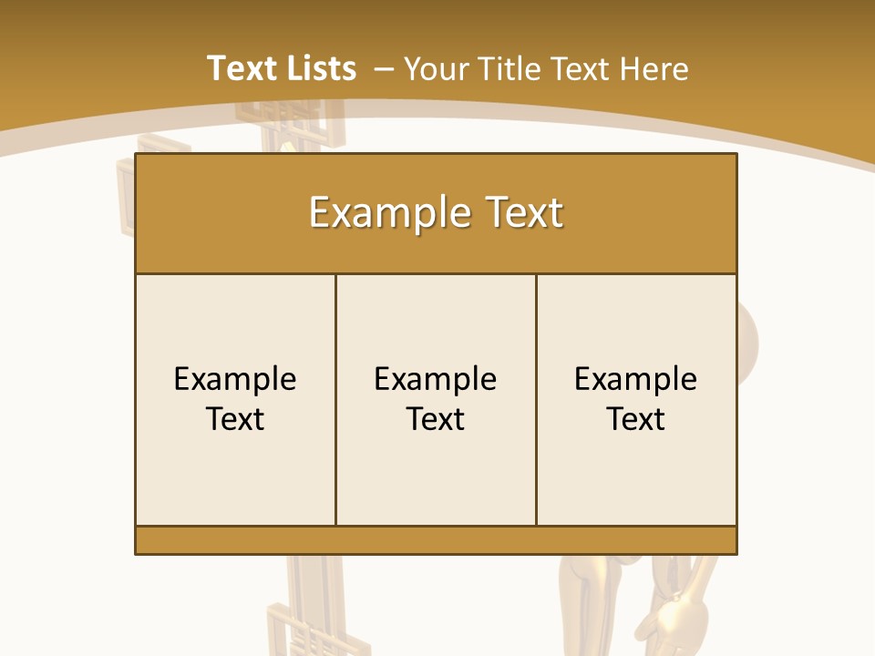 Person Gold Together PowerPoint Template