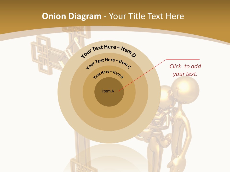 Person Gold Together PowerPoint Template