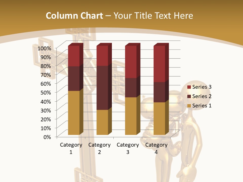 Person Gold Together PowerPoint Template