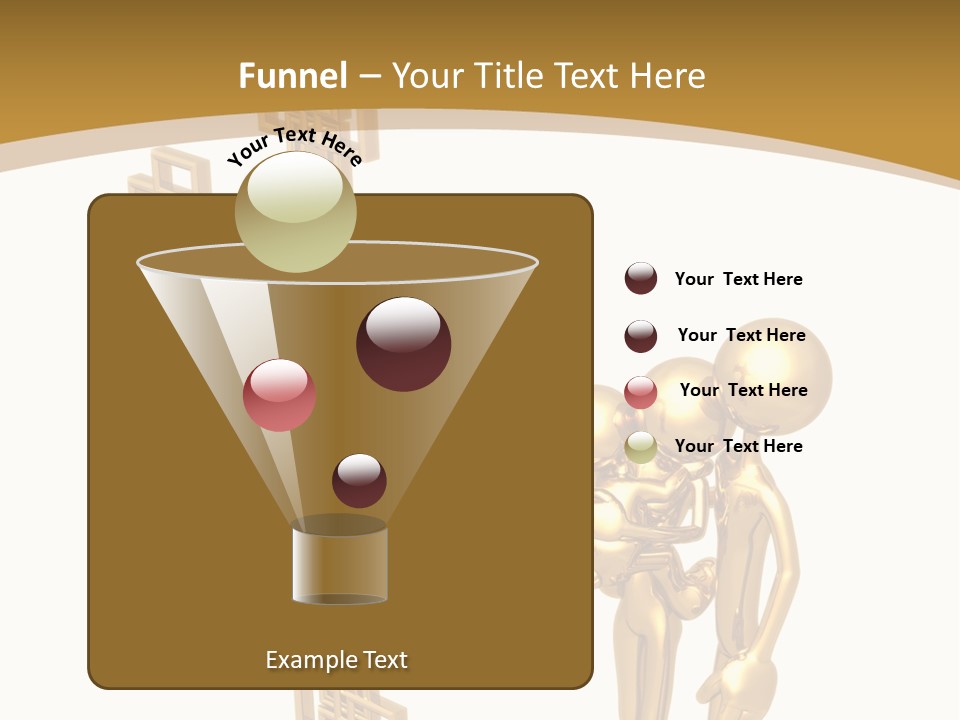 Person Gold Together PowerPoint Template