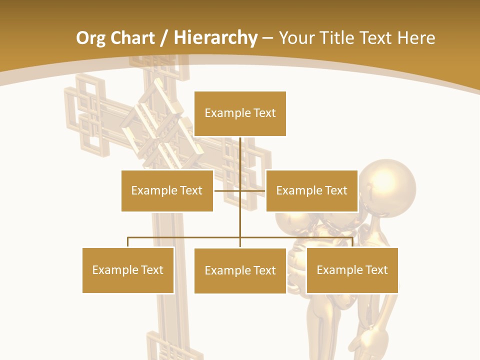 Person Gold Together PowerPoint Template