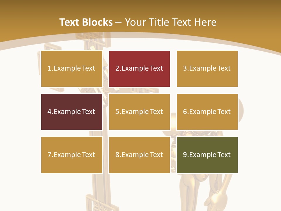 Person Gold Together PowerPoint Template