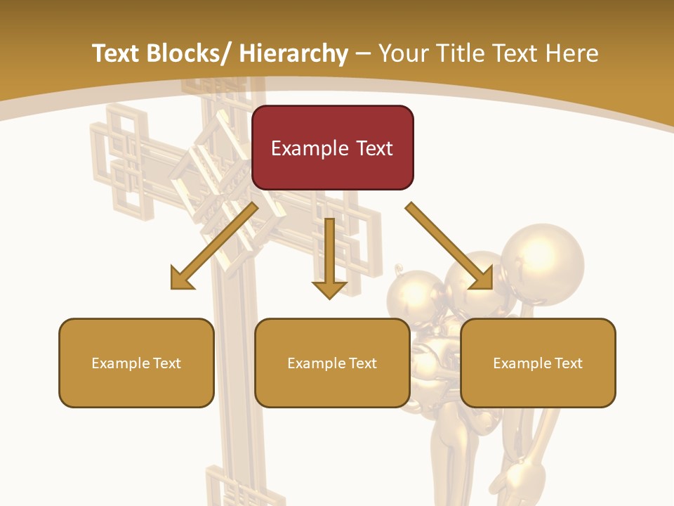 Person Gold Together PowerPoint Template