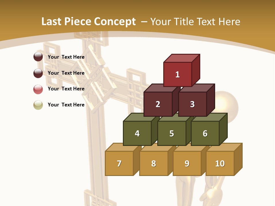 Person Gold Together PowerPoint Template