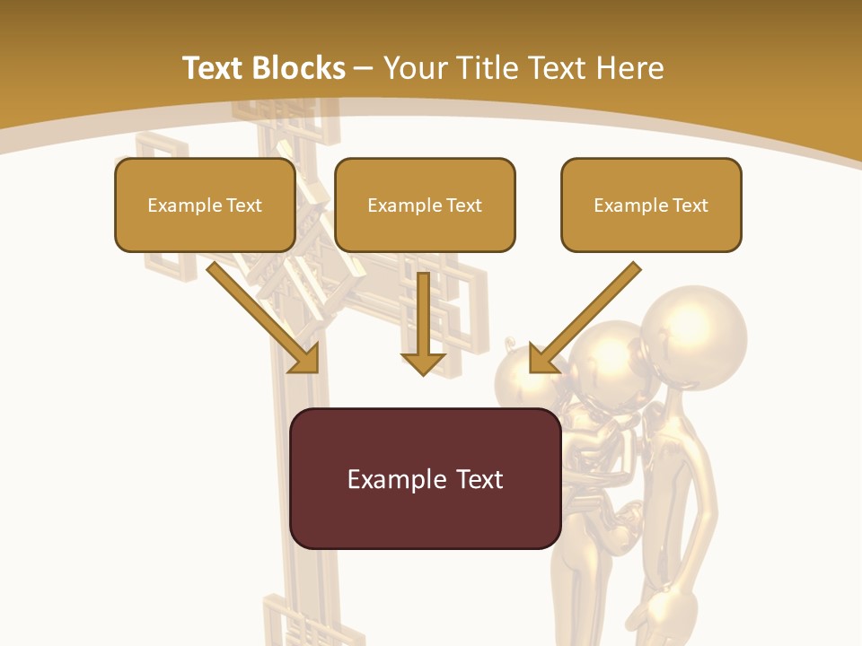 Person Gold Together PowerPoint Template