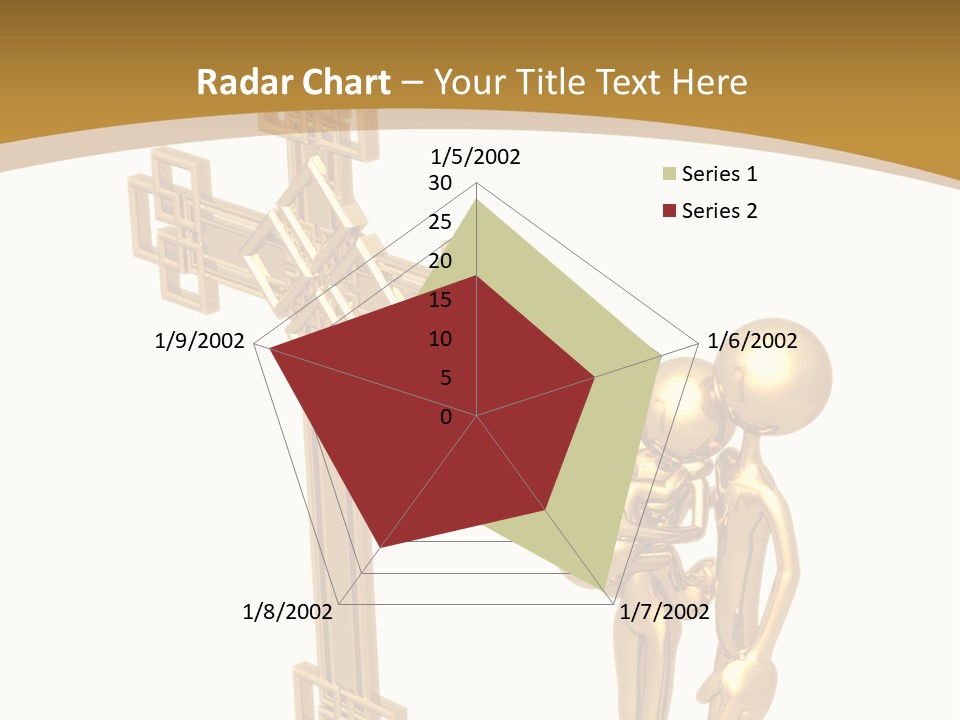 Person Gold Together PowerPoint Template