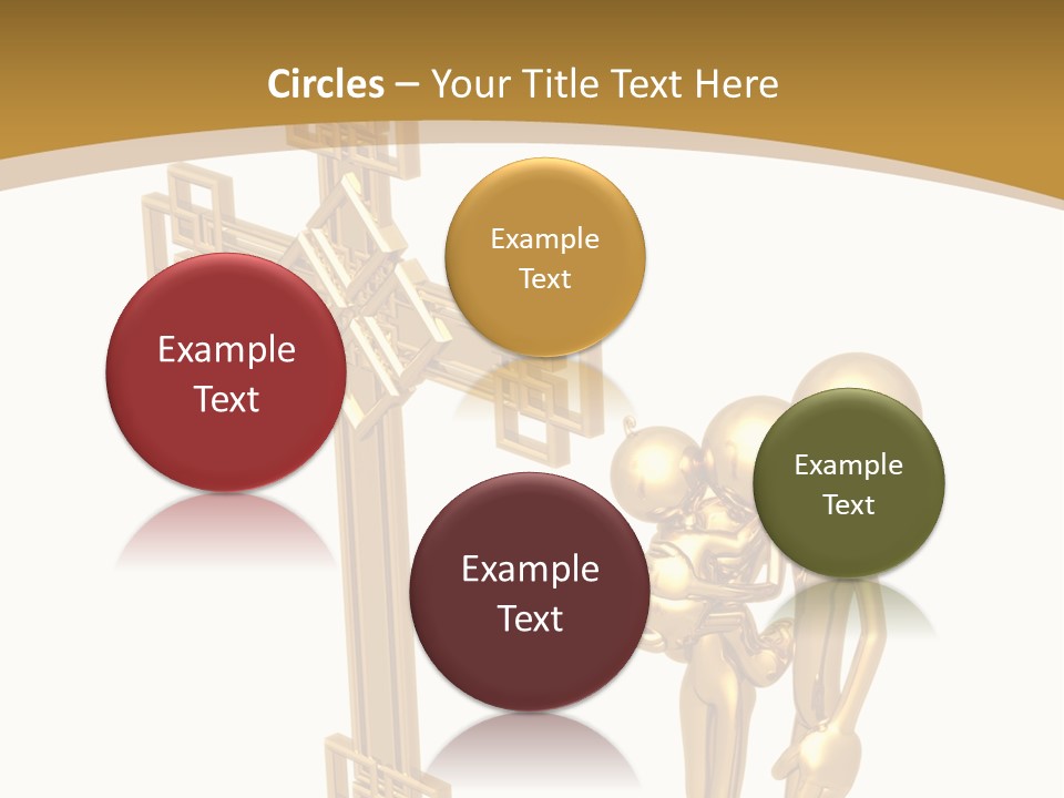 Person Gold Together PowerPoint Template