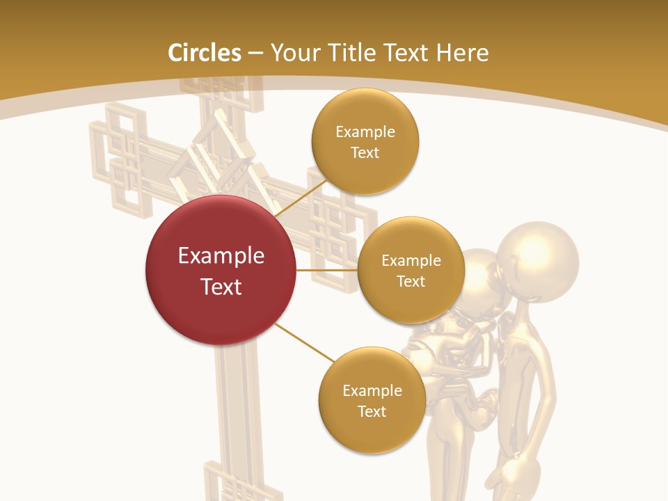 Person Gold Together PowerPoint Template