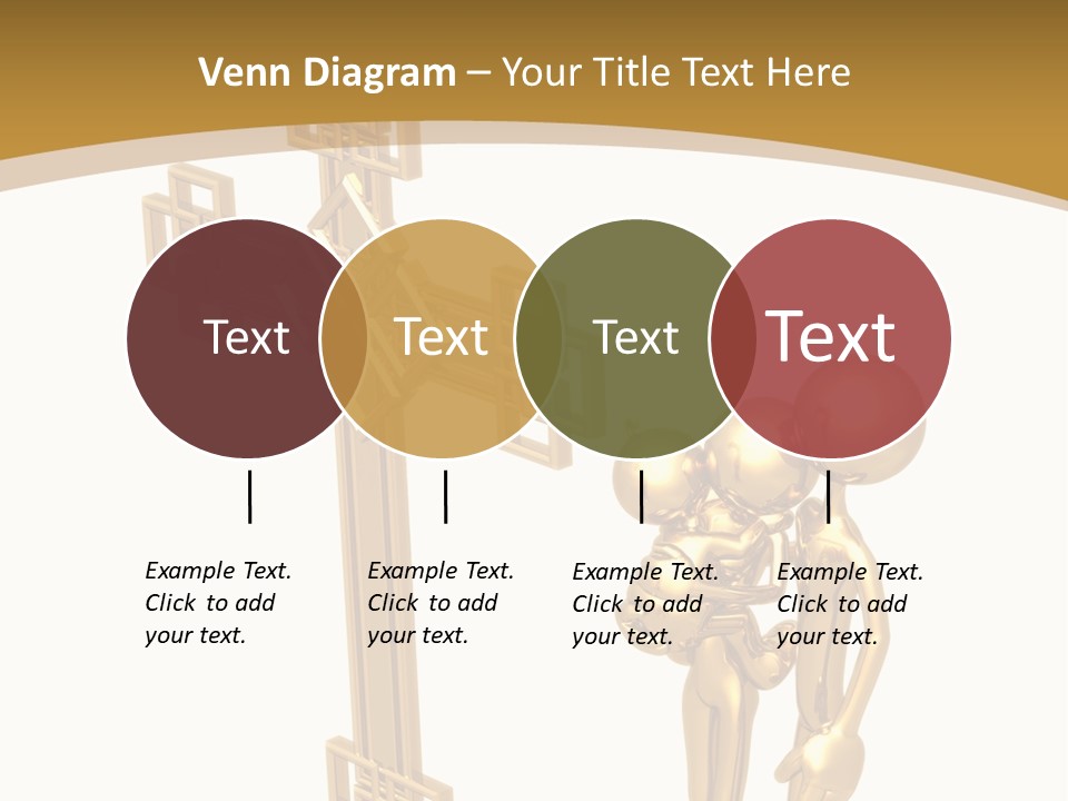 Person Gold Together PowerPoint Template