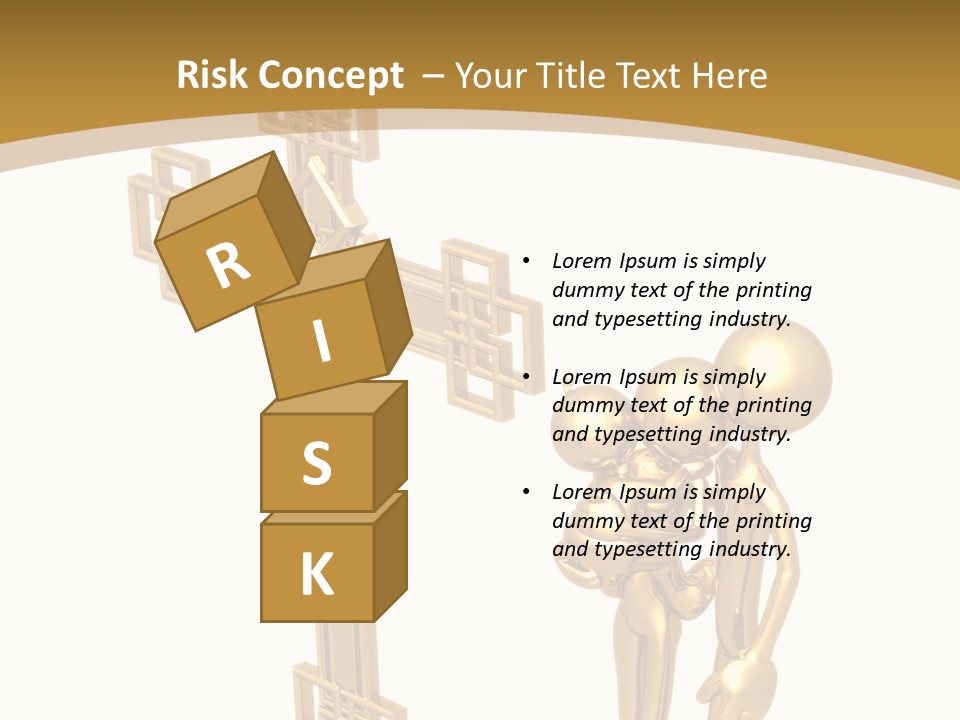 Person Gold Together PowerPoint Template