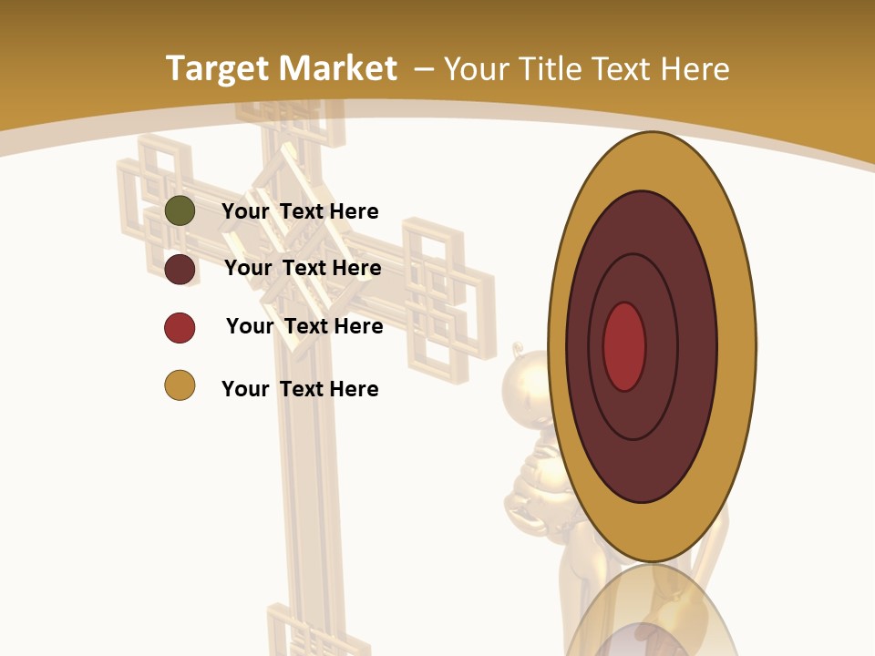 Person Gold Together PowerPoint Template