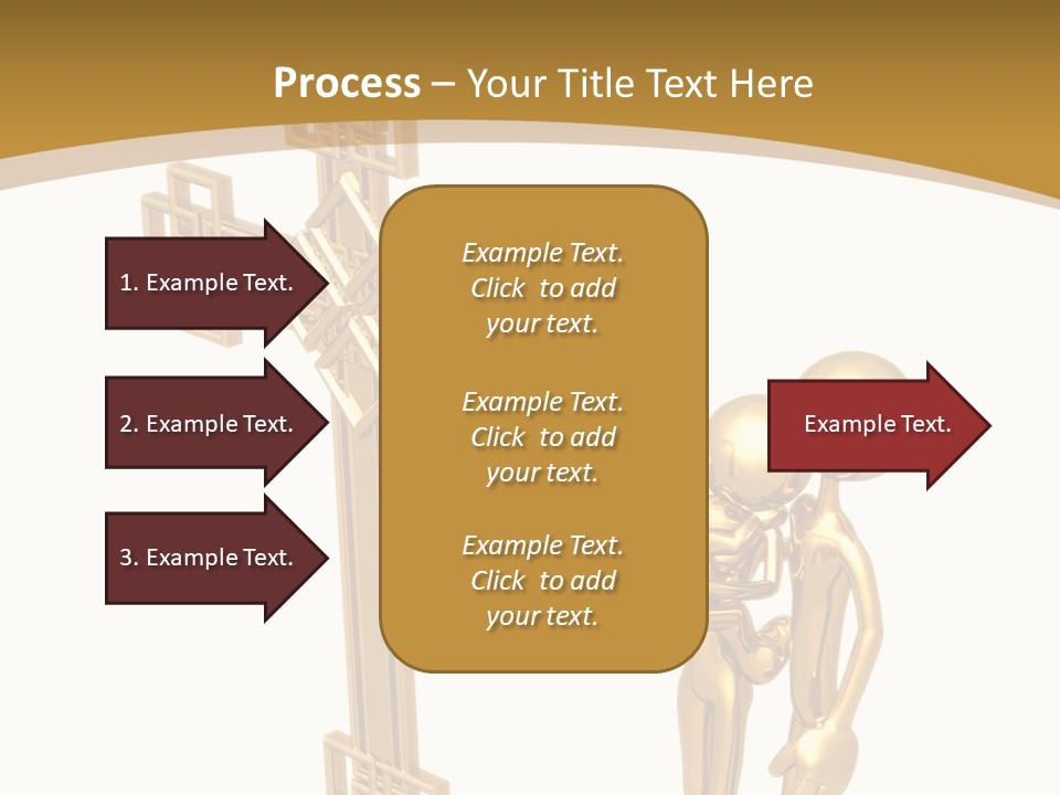 Person Gold Together PowerPoint Template