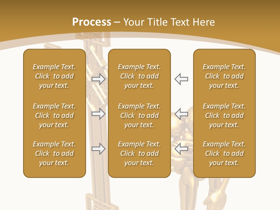 Person Gold Together PowerPoint Template