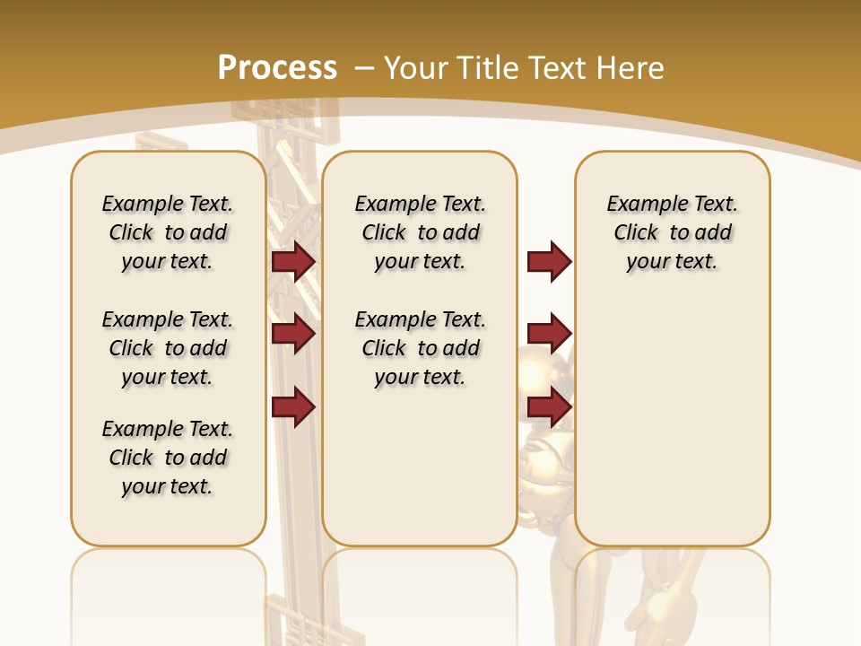 Person Gold Together PowerPoint Template