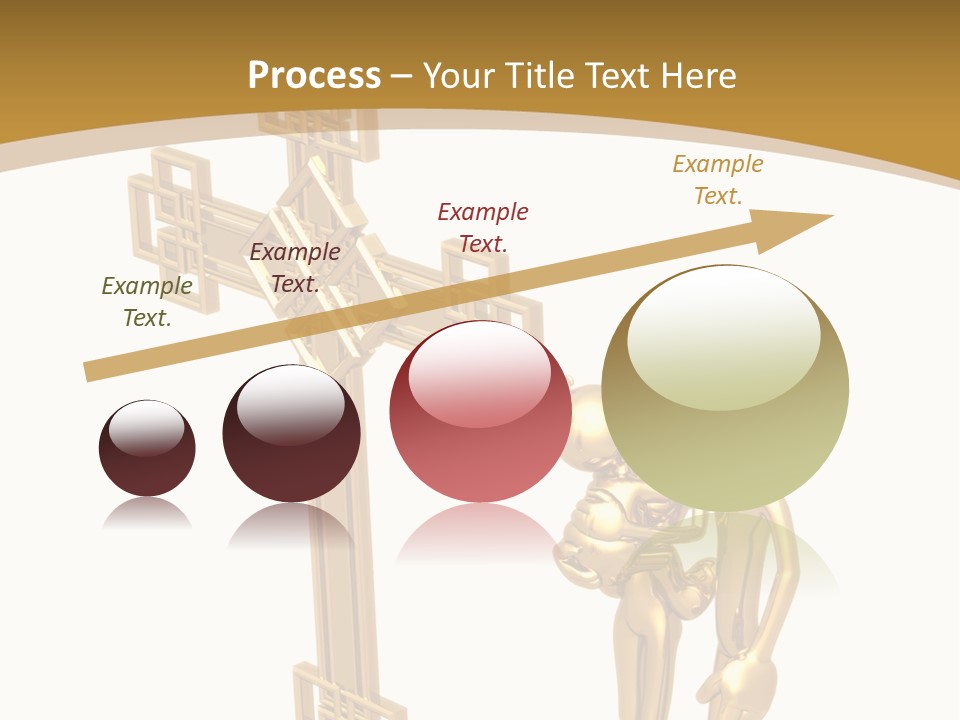 Person Gold Together PowerPoint Template