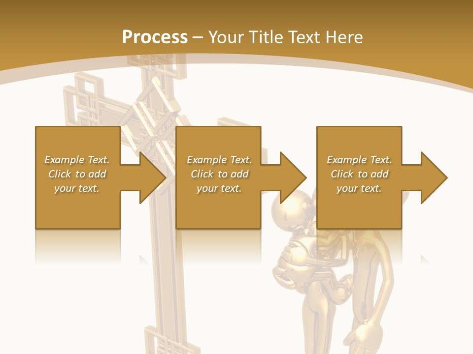 Person Gold Together PowerPoint Template