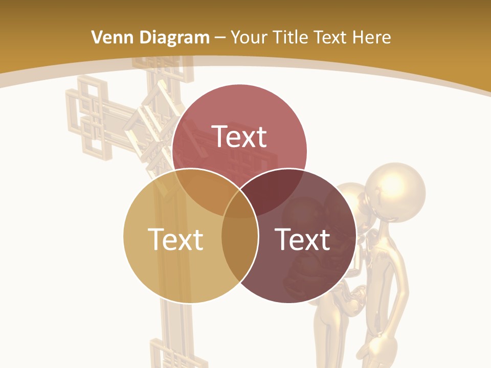 Person Gold Together PowerPoint Template