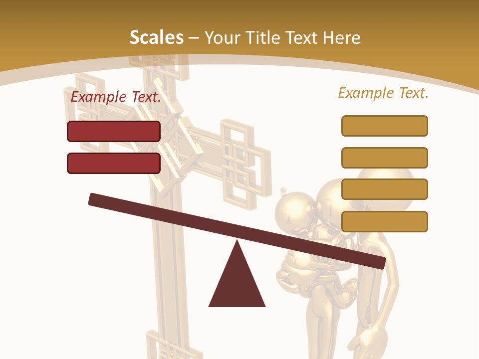 Person Gold Together PowerPoint Template