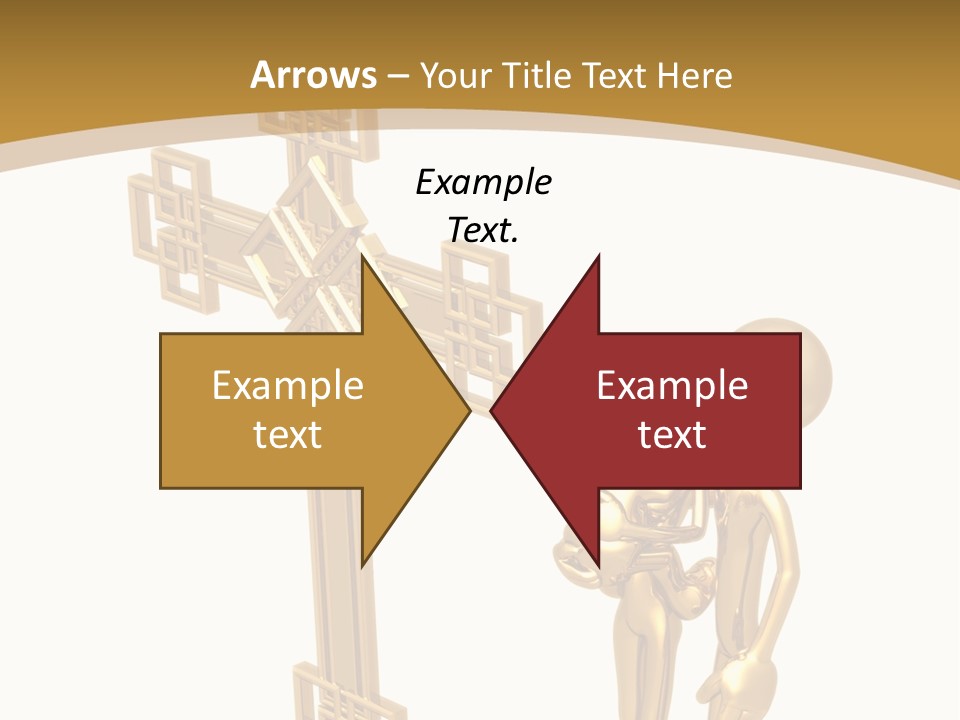 Person Gold Together PowerPoint Template