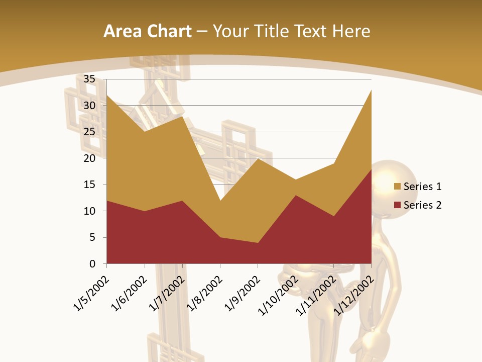 Person Gold Together PowerPoint Template