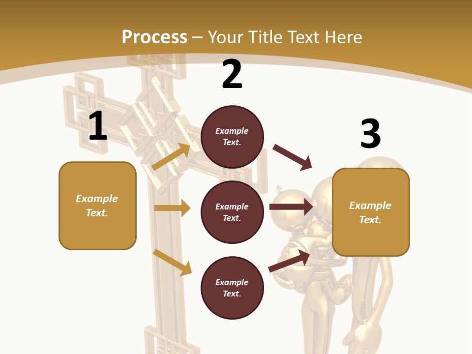 Person Gold Together PowerPoint Template