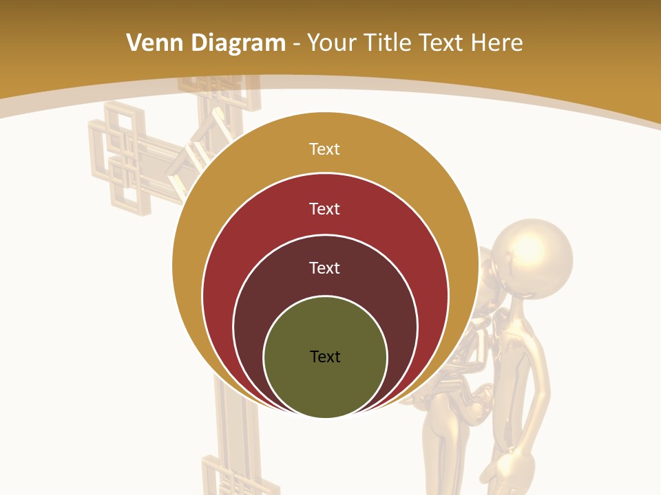 Person Gold Together PowerPoint Template