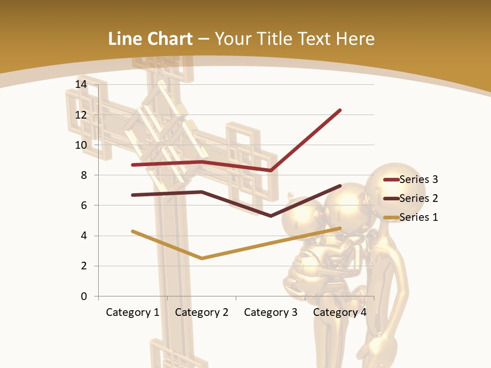 Person Gold Together PowerPoint Template