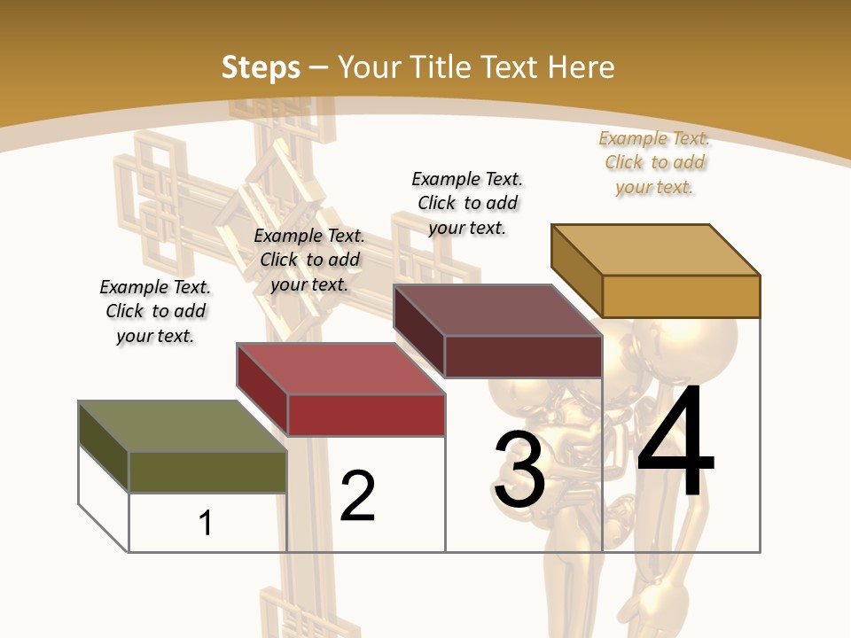 Person Gold Together PowerPoint Template