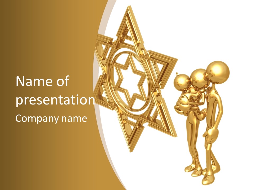 Communication Toon Judaism PowerPoint Template