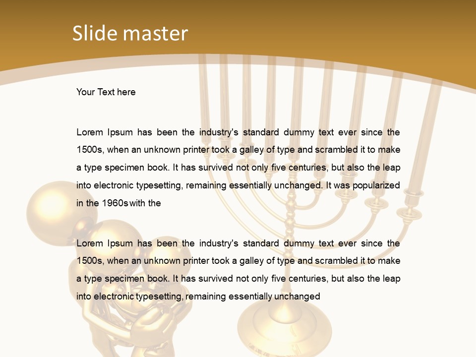 Spirituality Judaic Family PowerPoint Template