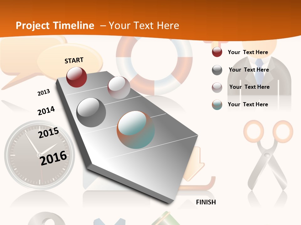 Vector Protection Colorful PowerPoint Template