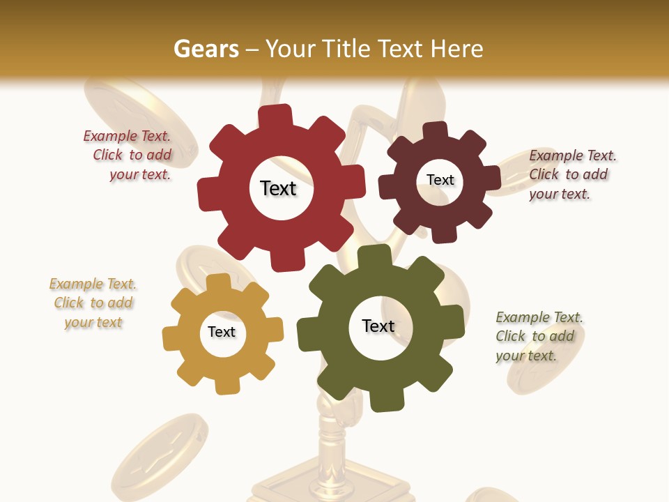 Die Coins Cgi PowerPoint Template