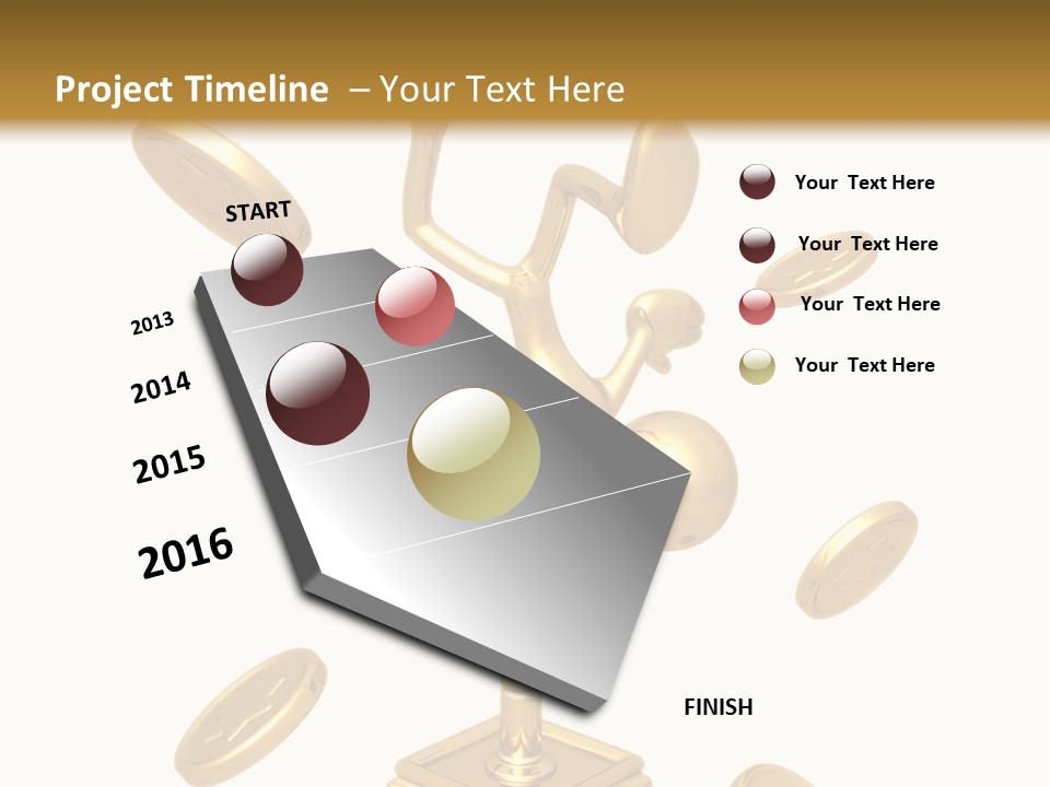 Die Coins Cgi PowerPoint Template