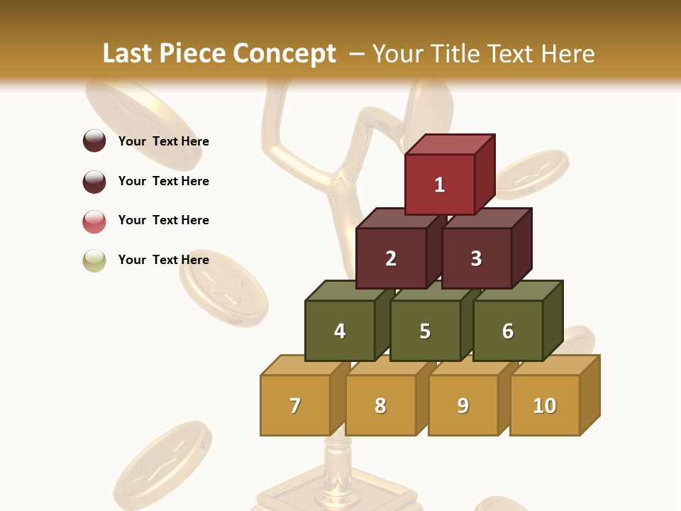 Die Coins Cgi PowerPoint Template