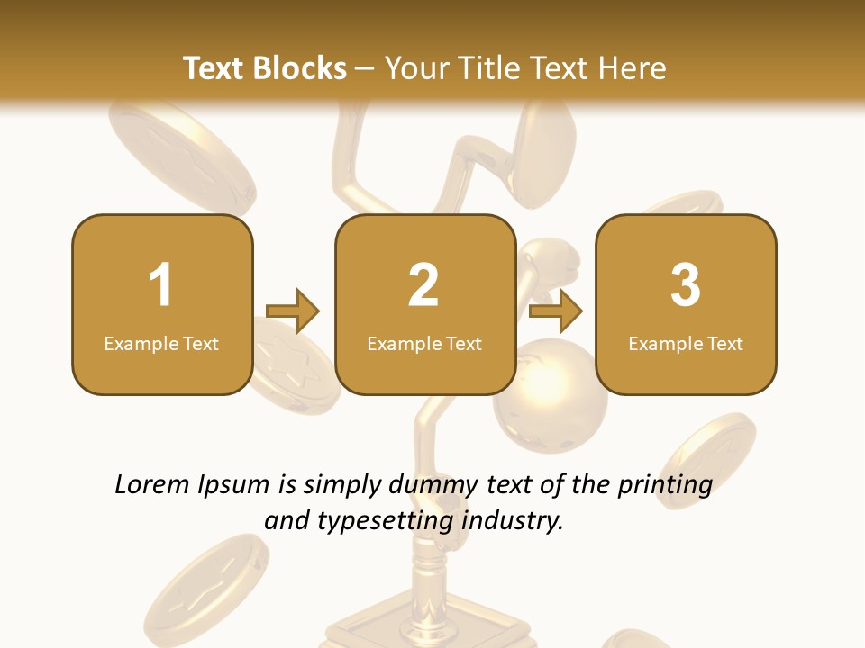 Die Coins Cgi PowerPoint Template