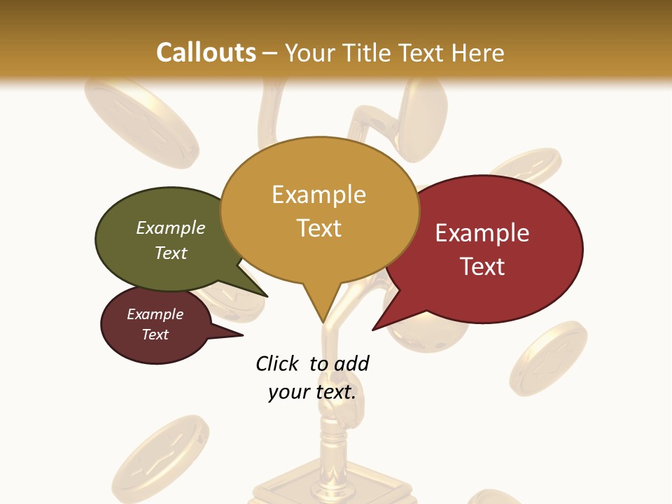 Die Coins Cgi PowerPoint Template
