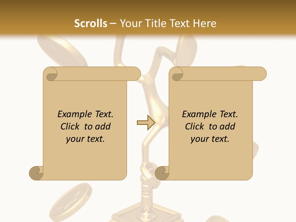Die Coins Cgi PowerPoint Template