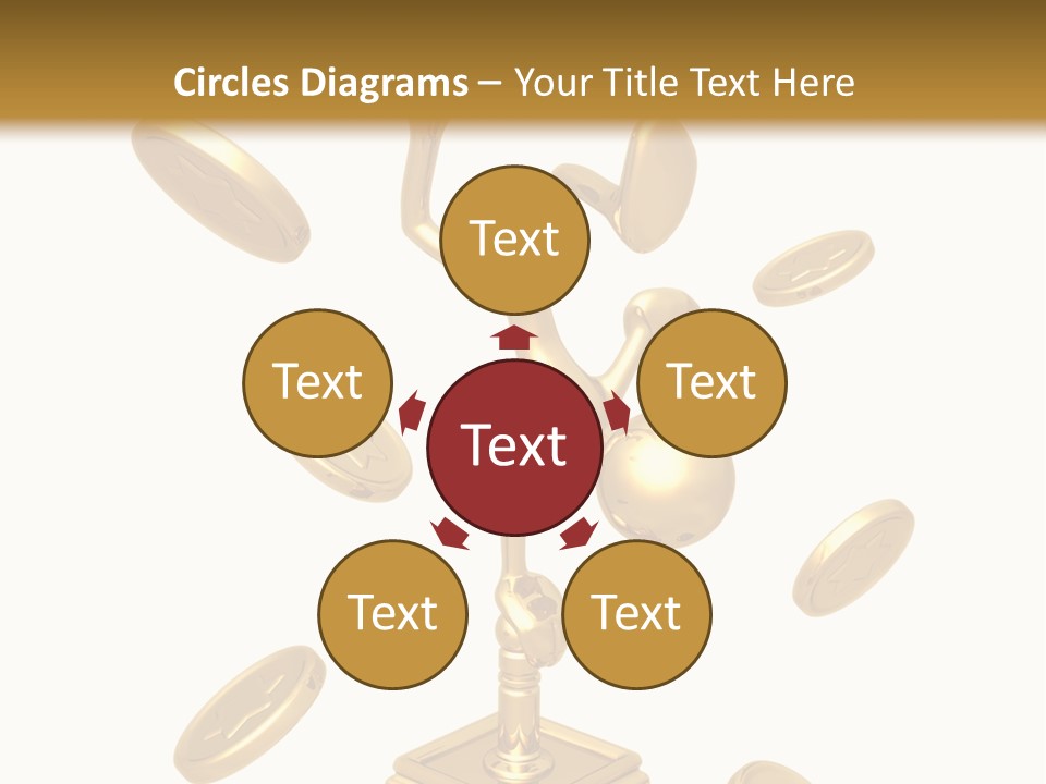 Die Coins Cgi PowerPoint Template